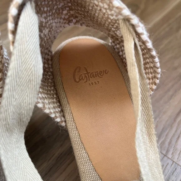 Castaner Beige Espadrille Wedges - Picture 2 of 7